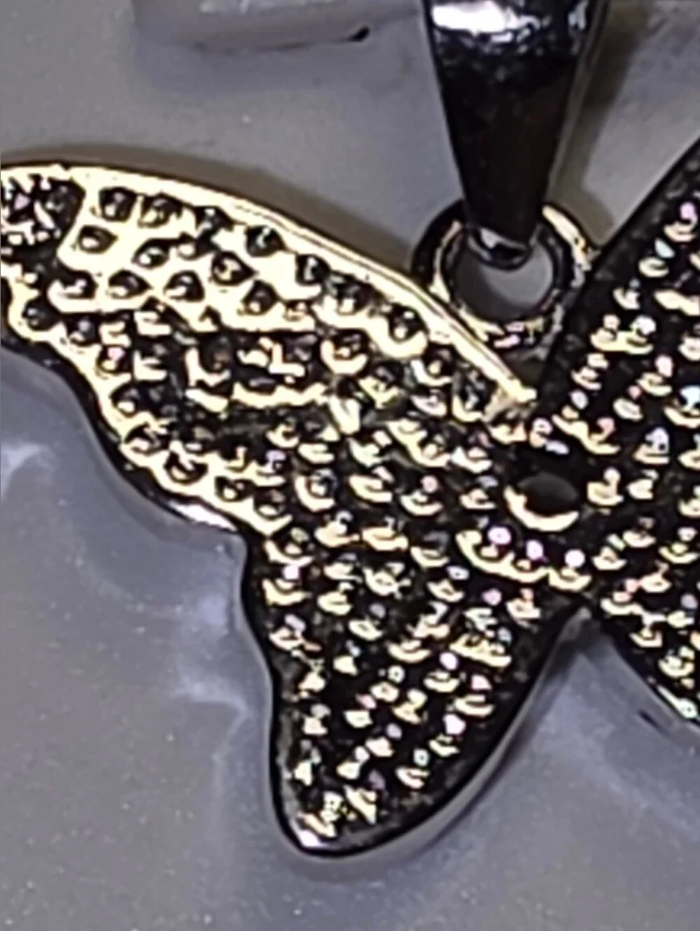 Blue Opal Butterfly Pendant - Sterling Silver